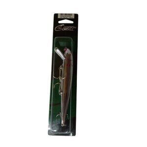 Cotton Cordell Silver Minnow Red Fin Fishing Lure Treble Hooks Saltwater Angling